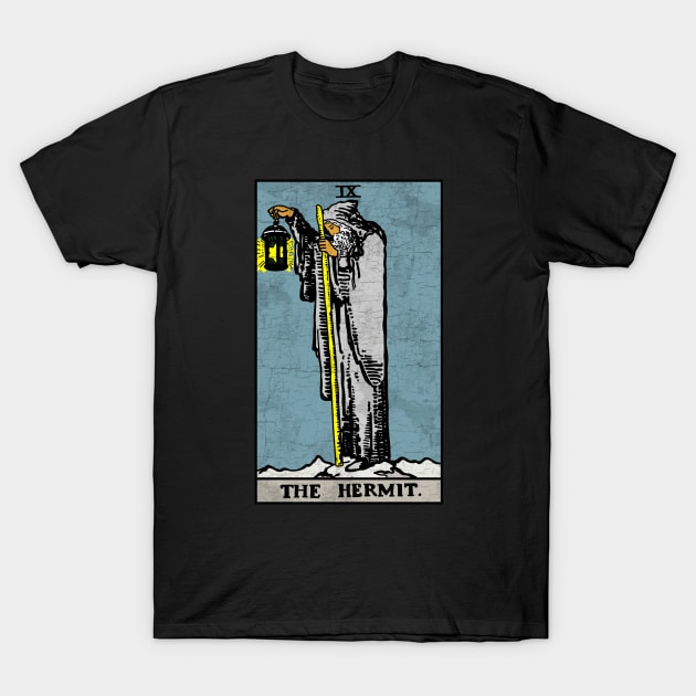 Tarot card The Hermit T-Shirt by valentinahramov